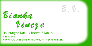 bianka vincze business card